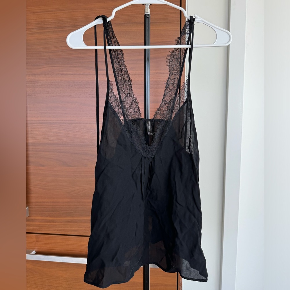 Black lace top